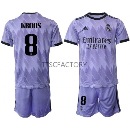 Fußballtrikots Real Madrid Toni Kroos 8 Kinder Auswärts Trikotsatz 2022-2023